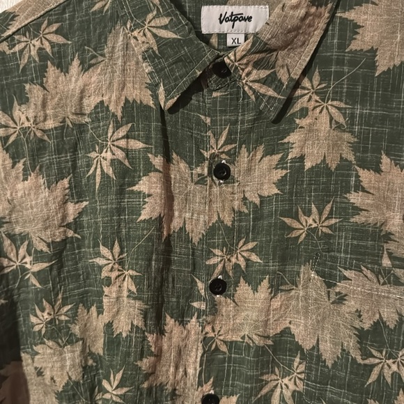 Vatpave Men's Hawaiian Short Sleeve Button Down XL Shirt with Pocket - Picture 3 of 11